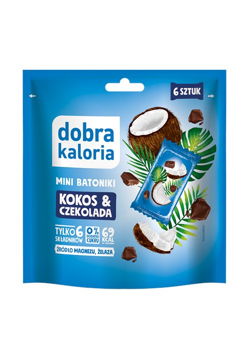 Mini batoniki kokos & czekolada 102g Dobra Kaloria