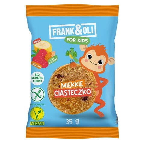 Ciastko For Kids z bananem i truskawką Frank&Oli