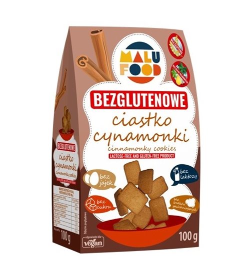 Ciastka kruche cynamonki bezglutenowe Malu Food