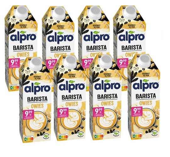 Napój owsiany Barista 750ml Alpro zestaw 8 szt.