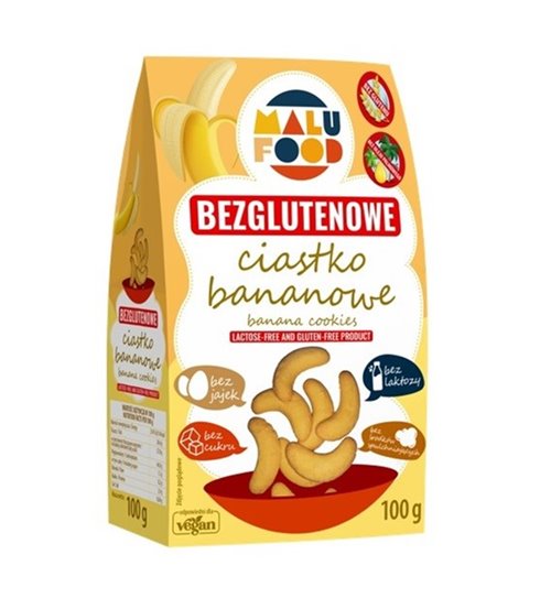 Ciastka kruche bananowe bezglutenowe Malu Food