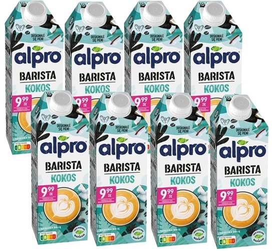 Napój sojowo-kokosowy dla baristów 750ml Alpro zestaw 8szt.