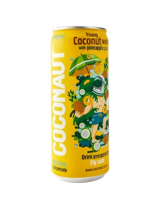 Coconaut Woda z młodego kokosa ananas 320ml