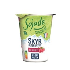 Wegański jogurt typu skyr proteinowy sojowy malina